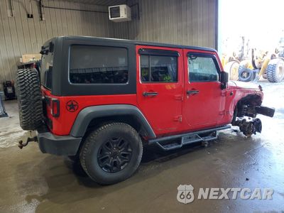 Trzecie zdjęcie samochodu z tyłu: 2016 JEEP WRANGLER UNLIMITED SPORT VIN:1C4BJWDG6GL209526 - miniatura
