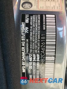 Zdjęcie 12 z 12 samochodu: 2012 MERCEDES-BENZ C 63 AMG VIN:WDDGF7HB2CA626181 - miniatura