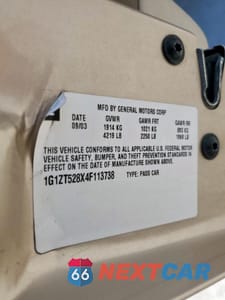 Zdjęcie 12 z 12 samochodu: 2004 CHEVROLET MALIBU LS VIN:1G1ZT528X4F113738 - miniatura