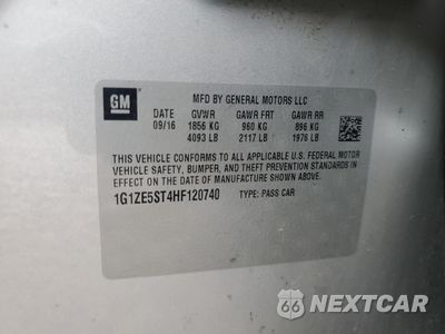 Zdjęcie 12 z 15 samochodu: 2017 CHEVROLET MALIBU LT VIN:1G1ZE5ST4HF120740 - miniatura