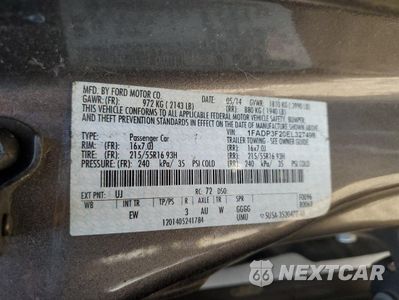 Zdjęcie 12 z 13 samochodu: 2014 FORD FOCUS SE VIN:1FADP3F20EL327498 - miniatura