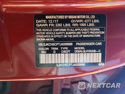 Zdjęcie 13 z 14 samochodu: 2018 INFINITI QX30 BASE VIN:SJKCH5CP7JA059986 - miniatura