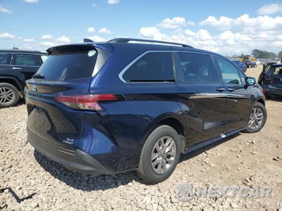 Trzecie zdjęcie samochodu z tyłu: 2022 TOYOTA SIENNA XLE VIN:5TDJSKFC4NS040548 - miniatura