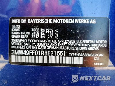 Zdjęcie 12 z 14 samochodu: 2024 BMW M340XI VIN:3MW49FF01R8E21551 - miniatura