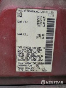 Zdjęcie 13 z 15 samochodu: 2016 NISSAN ALTIMA 2.5 VIN:1N4AL3AP8GC201880 - miniatura