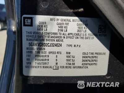 Zdjęcie 13 z 13 samochodu: 2012 BUICK ENCLAVE VIN:5GAKVCED2CJ324624 - miniatura