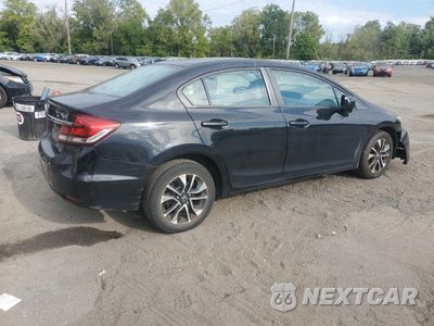 Trzecie zdjęcie samochodu z tyłu: 2014 HONDA CIVIC EX VIN:19XFB2F85EE222545 - miniatura