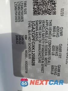 Zdjęcie 14 z 14 samochodu: 2019 CHEVROLET EXPRESS G3500 LT VIN:1GAZGPFGXK1208828 - miniatura