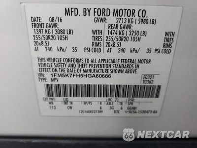 Zdjęcie 13 z 15 samochodu: 2017 FORD EXPLORER LIMITED VIN:1FM5K7FH5HGA60666 - miniatura
