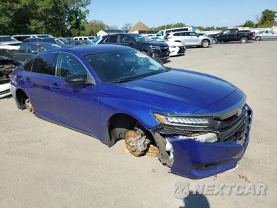 Czwarte zdjęcie samochodu z boku: 2021 HONDA ACCORD SPORT SE VIN:1HGCV1F45MA086115 - miniatura