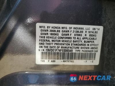 Zdjęcie 12 z 12 samochodu: 2015 ACURA ILX 20 TECH VIN:19VDE1F74FE006549 - miniatura