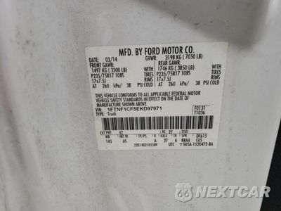 Zdjęcie 12 z 12 samochodu: 2014 FORD F150 VIN:1FTNF1CF5EKD97971 - miniatura