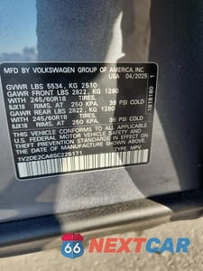 Zdjęcie 14 z 15 samochodu: 2025 VOLKSWAGEN ATLAS CROSS SPORT SE VIN:1V2DE2CA6SC225171 - miniatura