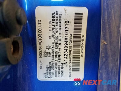 Zdjęcie 12 z 12 samochodu: 2004 NISSAN 350Z COUPE VIN:JN1AZ34D94M101712 - miniatura