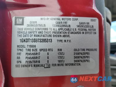 Zdjęcie 14 z 16 samochodu: 2007 GMC ENVOY VIN:1GKDT13S972285313 - miniatura