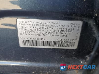 Zdjęcie 12 z 12 samochodu: 2007 VOLKSWAGEN PASSAT 2.0T WAGON VALUE VIN:WVWLK73C97E009458 - miniatura