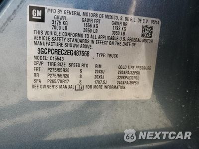Zdjęcie 13 z 13 samochodu: 2014 CHEVROLET SILVERADO C1500 LT VIN:3GCPCREC2EG487668 - miniatura