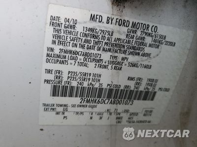 Zdjęcie 13 z 15 samochodu: 2010 FORD FLEX LIMITED VIN:2FMHK6DC7ABD01073 - miniatura