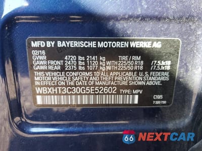 Zdjęcie 13 z 13 samochodu: 2016 BMW X1 XDRIVE28I VIN:WBXHT3C30G5E52602 - miniatura