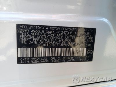 Zdjęcie 12 z 14 samochodu: 2016 LEXUS GS 350 BASE VIN:JTHBZ1BL1GA002953 - miniatura
