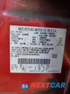 Zdjęcie 13 z 13 samochodu: 2004 FORD ESCAPE XLS VIN:1FMCU02104DA09055 - miniatura