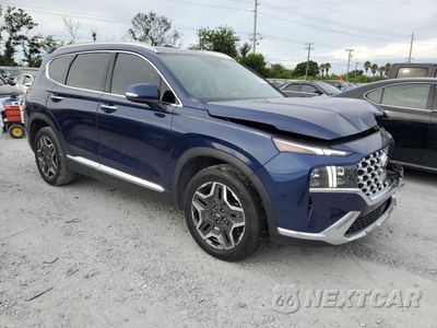 Czwarte zdjęcie samochodu z boku: 2021 HYUNDAI SANTA FE LIMITED VIN:5NMS44AL1MH322634 - miniatura