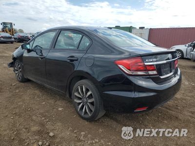 Drugie zdjęcie samochodu z przodu: 2015 HONDA CIVIC EXL VIN:19XFB2F97FE031512 - miniatura