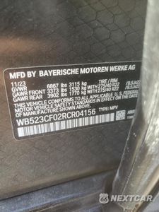 Zdjęcie 13 z 13 samochodu: 2024 BMW IX XDRIVE50 VIN:WB523CF02RCR04156 - miniatura