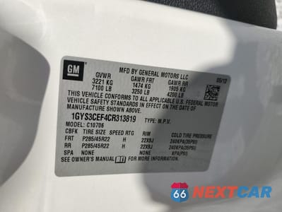 Zdjęcie 13 z 13 samochodu: 2012 CADILLAC ESCALADE PREMIUM VIN:1GYS3CEF4CR313819 - miniatura