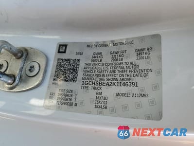 Zdjęcie 12 z 12 samochodu: 2019 CHEV COLORADO VIN:1GCHSBEA2K1146391 - miniatura