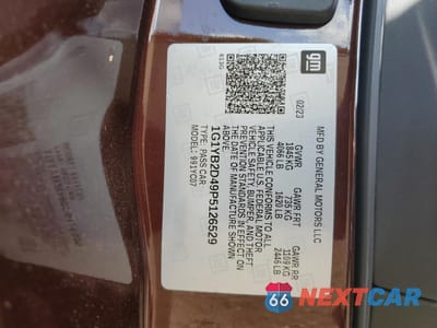 Zdjęcie 12 z 15 samochodu: 2023 CHEVROLET CORVETTE STINGRAY 2LT VIN:1G1YB2D49P5126529 - miniatura