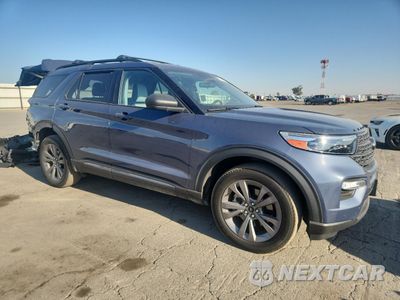 Czwarte zdjęcie samochodu z boku: 2021 FORD EXPLORER XLT VIN:1FMSK8DH7MGC30211 - miniatura