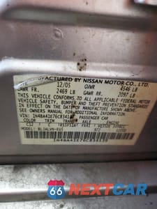 Zdjęcie 12 z 12 samochodu: 2006 NISSAN MAXIMA SE VIN:1N4BA41E76C834139 - miniatura