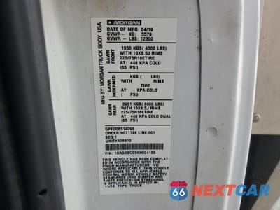 Zdjęcie 10 z 10 samochodu: 2019 CHEVROLET EXPRESS BOX TRUCK VIN:1HA3GSCG5KN004155 - miniatura