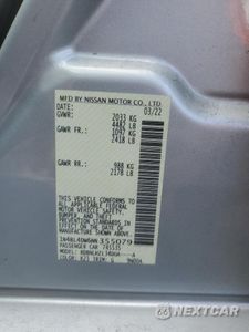 Zdjęcie 12 z 13 samochodu: 2022 NISSAN ALTIMA SV VIN:1N4BL4DW6NN355079 - miniatura