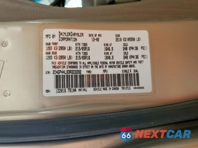 Zdjęcie 13 z 13 samochodu: 2003 DODGE GRAND CARAVAN SPORT VIN:2D4GP44L83R223292 - miniatura