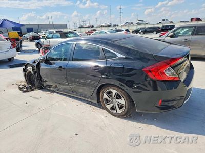 Drugie zdjęcie samochodu z przodu: 2019 HONDA CIVIC LX VIN:19XFC2F63KE012002 - miniatura