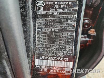 Zdjęcie 13 z 13 samochodu: 2012 LAND ROVER RANGE ROVER EVOQUE PRESTIGE PREMIUM VIN:SALVV2BG2CH645731 - miniatura