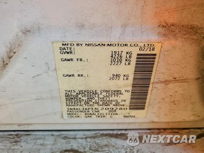 Zdjęcie 12 z 12 samochodu: 2018 NISSAN ALTIMA 2.5 SV VIN:1N4AL3AP3JC209280 - miniatura