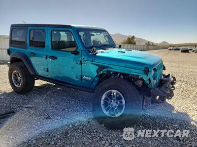 Czwarte zdjęcie samochodu z boku: 2019 JEEP WRANGLER UNLIMITED SPORT VIN:1C4HJXDG0KW611033 - miniatura