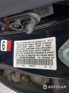Zdjęcie 13 z 13 samochodu: 2015 HONDA CIVIC HYBRID VIN:19XFB4F22FE000425 - miniatura