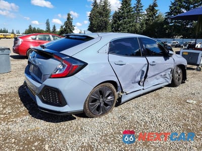 Trzecie zdjęcie samochodu z tyłu: 2019 HONDA CIVIC EX VIN:SHHFK7H6XKU415237 - miniatura