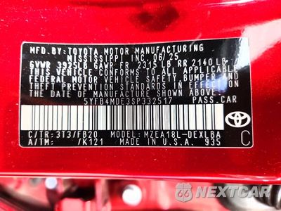 Zdjęcie 12 z 12 samochodu: 2025 TOYOTA COROLLA LE VIN:5YFB4MDE3SP332517 - miniatura