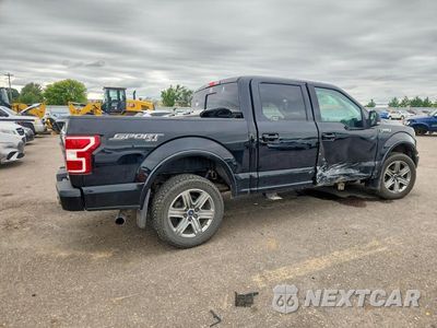 Trzecie zdjęcie samochodu z tyłu: 2018 FORD F150 SUPERCREW VIN:1FTEW1EP2JKC24537 - miniatura