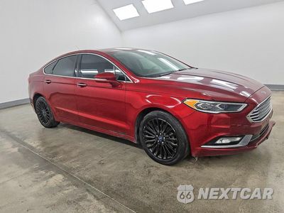Czwarte zdjęcie samochodu z boku: 2017 FORD FUSION SE VIN:3FA6P0T91HR342848 - miniatura