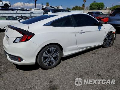 Trzecie zdjęcie samochodu z tyłu: 2018 HONDA CIVIC EX VIN:2HGFC3B36JH351522 - miniatura