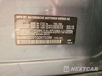 Zdjęcie 13 z 13 samochodu: 2016 BMW X5 SDRIVE35I VIN:5UXKR2C51G0R70286 - miniatura