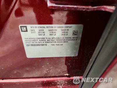Zdjęcie 12 z 12 samochodu: 2017 CADILLAC XTS LUXURY VIN:2G61M5S33H9158172 - miniatura