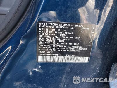Zdjęcie 13 z 13 samochodu: 2019 VOLKSWAGEN ATLAS S VIN:1V2GR2CA5KC600839 - miniatura