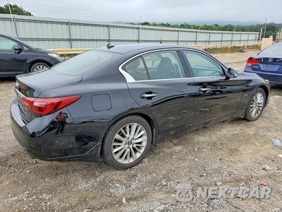 Trzecie zdjęcie samochodu z tyłu: 2019 INFINITI Q50 3.0T LUXE VIN:JN1EV7AR9KM552009 - miniatura